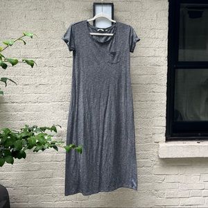 Heather Grey Long T-shirt Dress